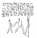 Skizze aus Frank Kafkas Tagebuch, 1910